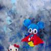 Superman, Mickey and Kitty - Tomoko Nagao